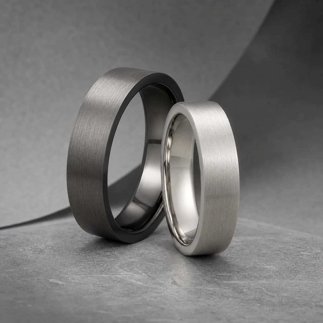 Titanium rings collection